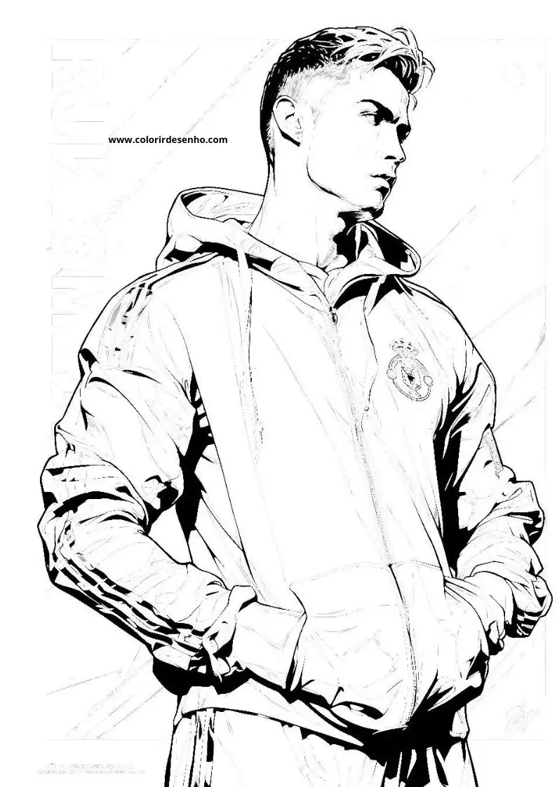 Cristiano Ronaldo Coloring Sheets 72