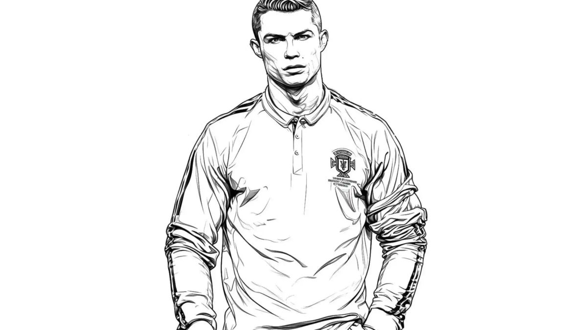 desenho para colorir do cristiano ronaldo