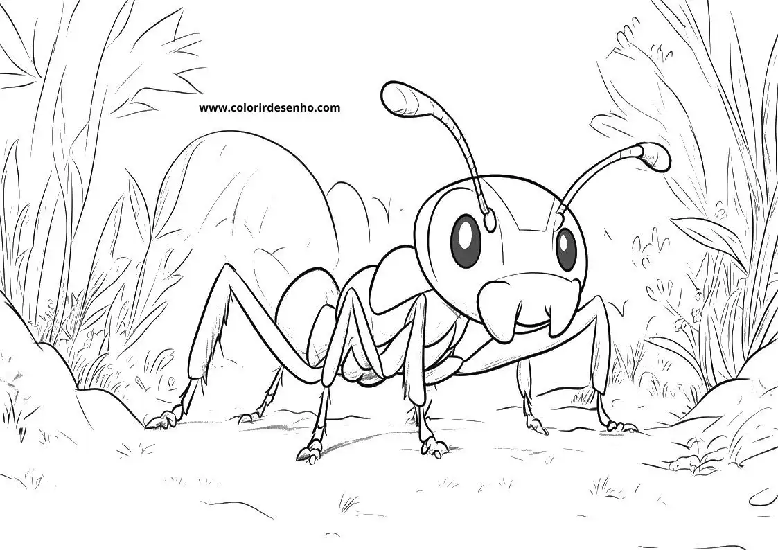 Ant Coloring Sheets 16