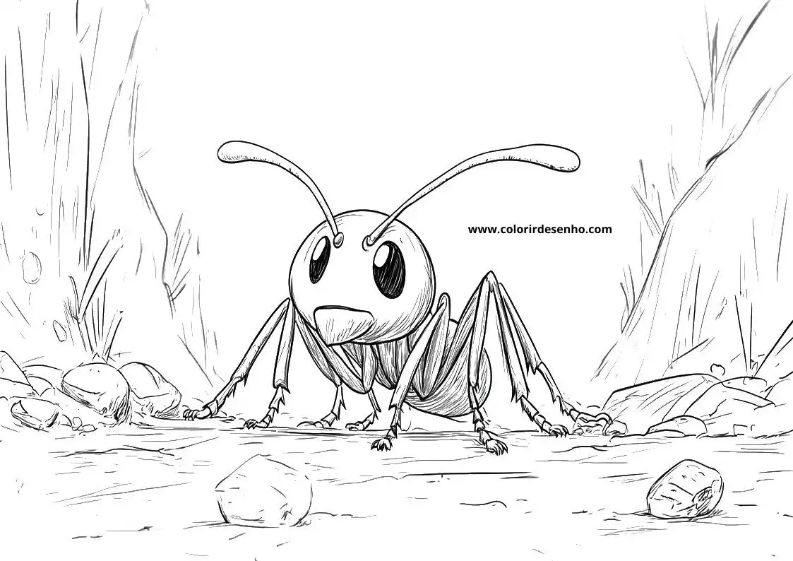 Ant Coloring Sheets 6