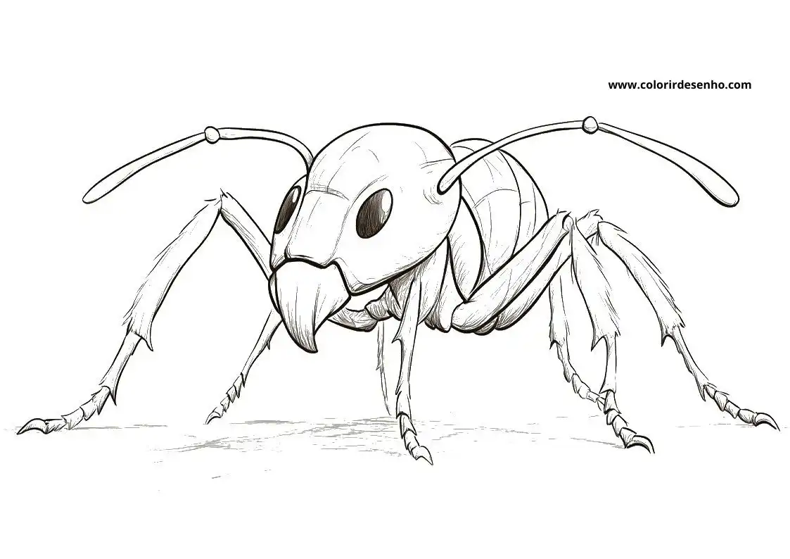 Ant Coloring Sheets 7