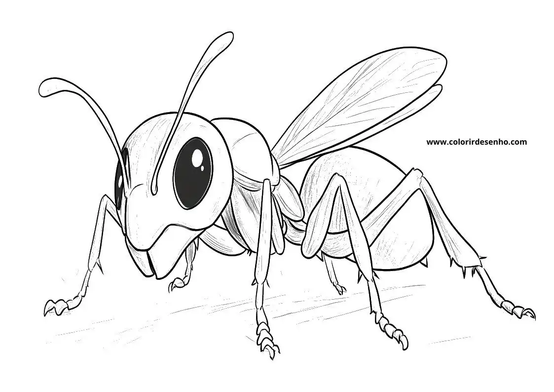 Ant Coloring Sheets 8