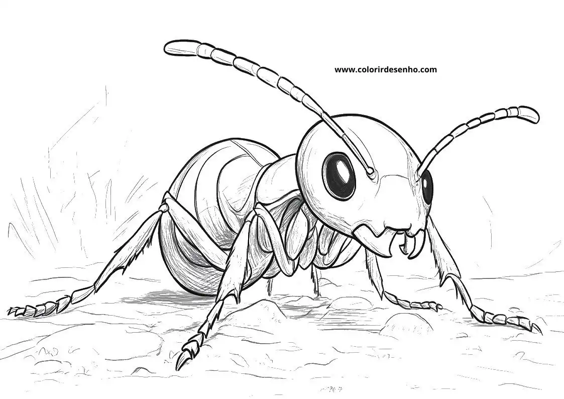 Printable Ant Coloring Pages 103