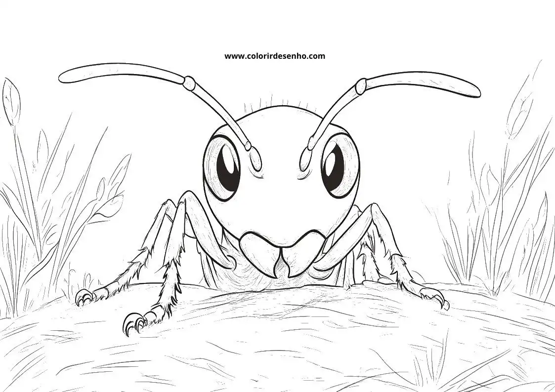 Printable Ant Coloring Pages 108