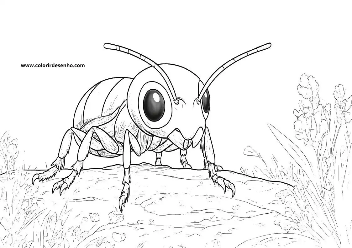 Printable Ant Coloring Pages 110