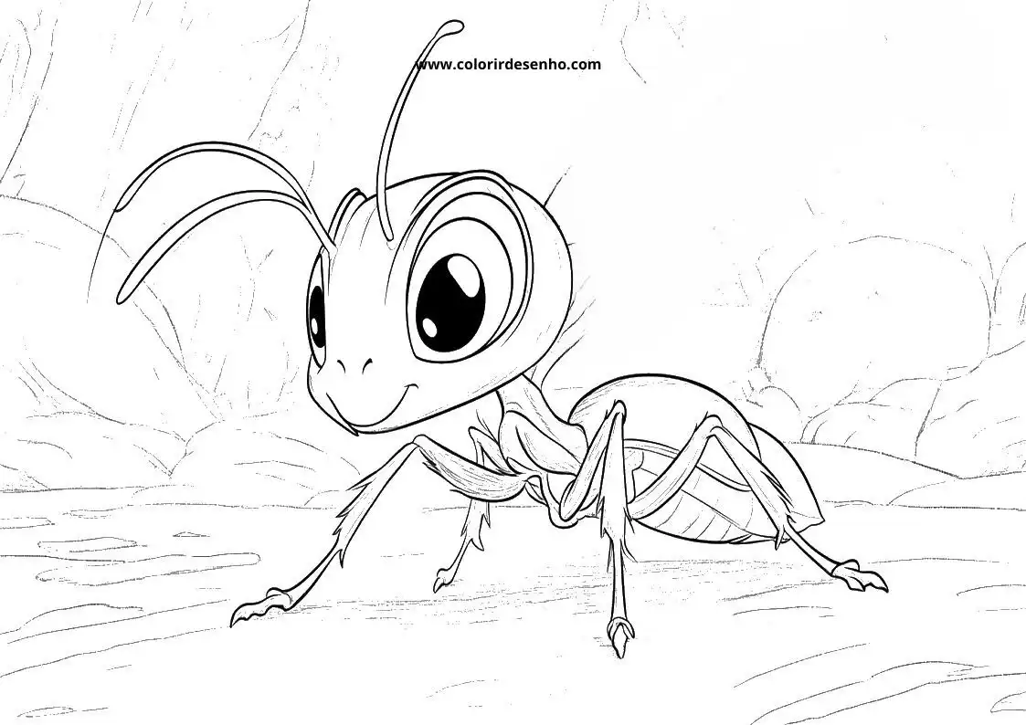 Printable Ant Coloring Pages 82