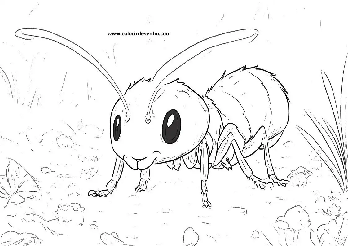 Printable Ant Coloring Pages 91