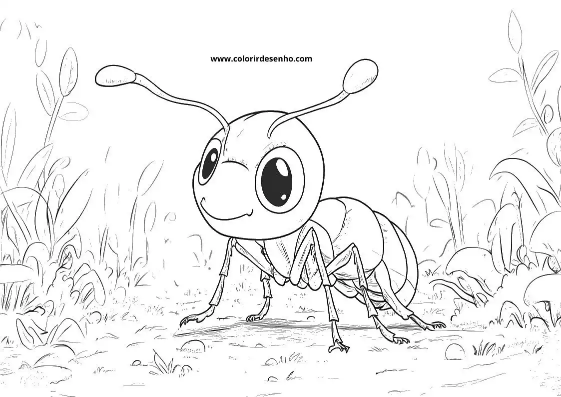 Printable Ant Coloring Pages 93