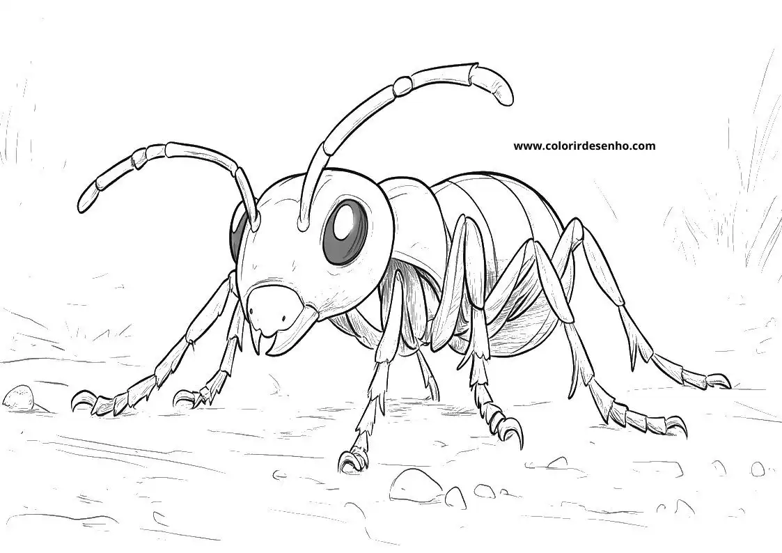 Ant Coloring Pages 40