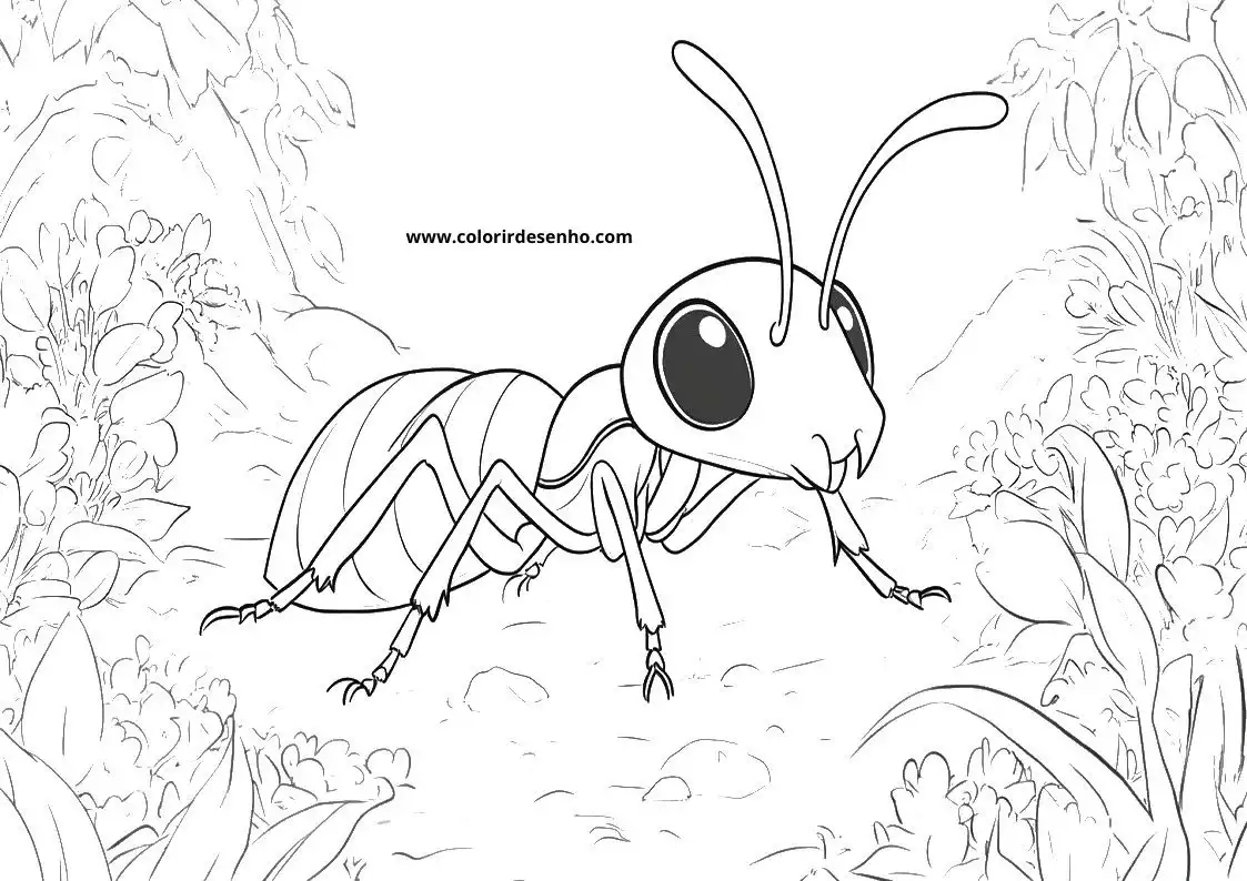 Ant Coloring Pages 43