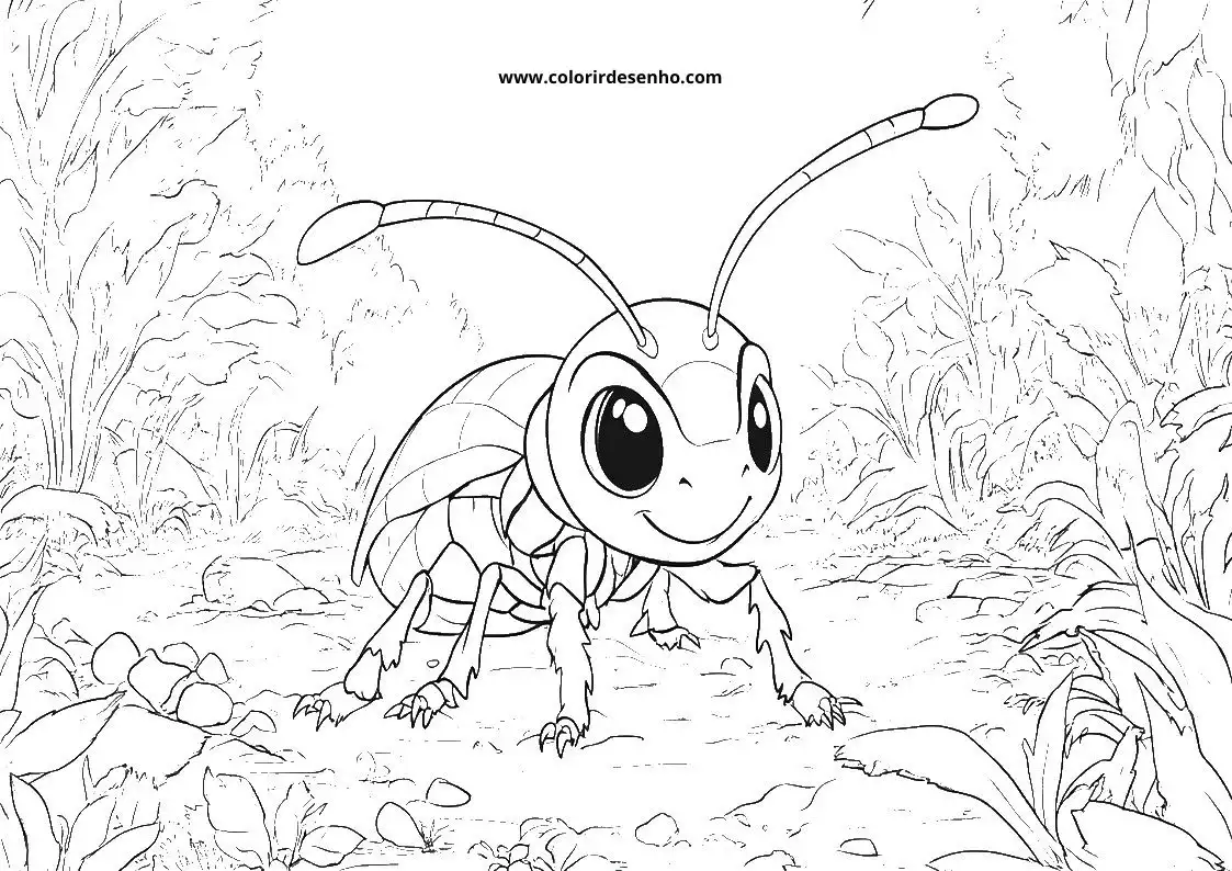 Ant Coloring Pages 44