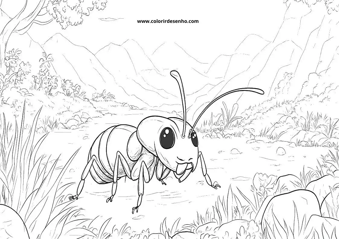 Ant Coloring Pages 45