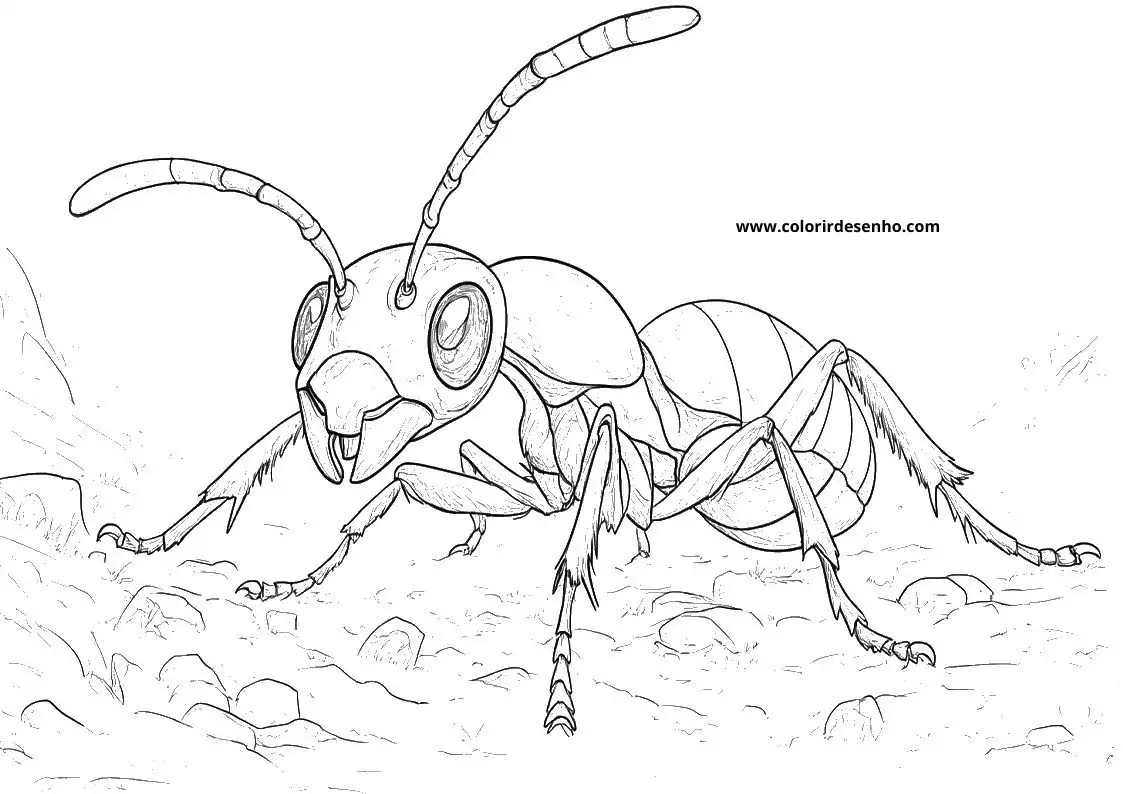 Ant Coloring Pages 60