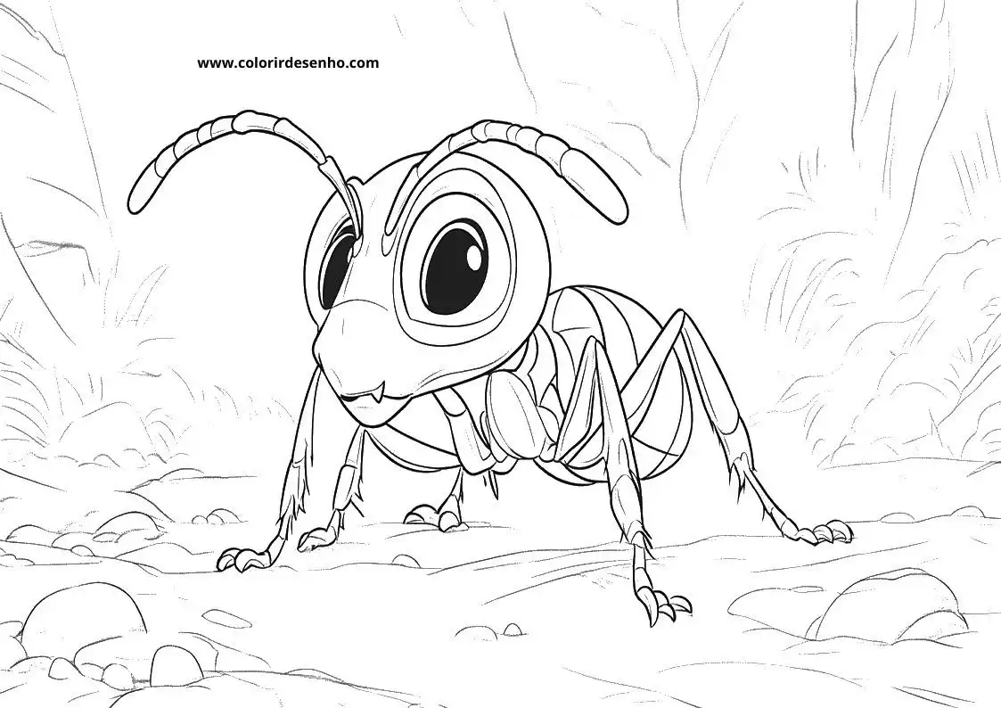 Ant Coloring Pages 65