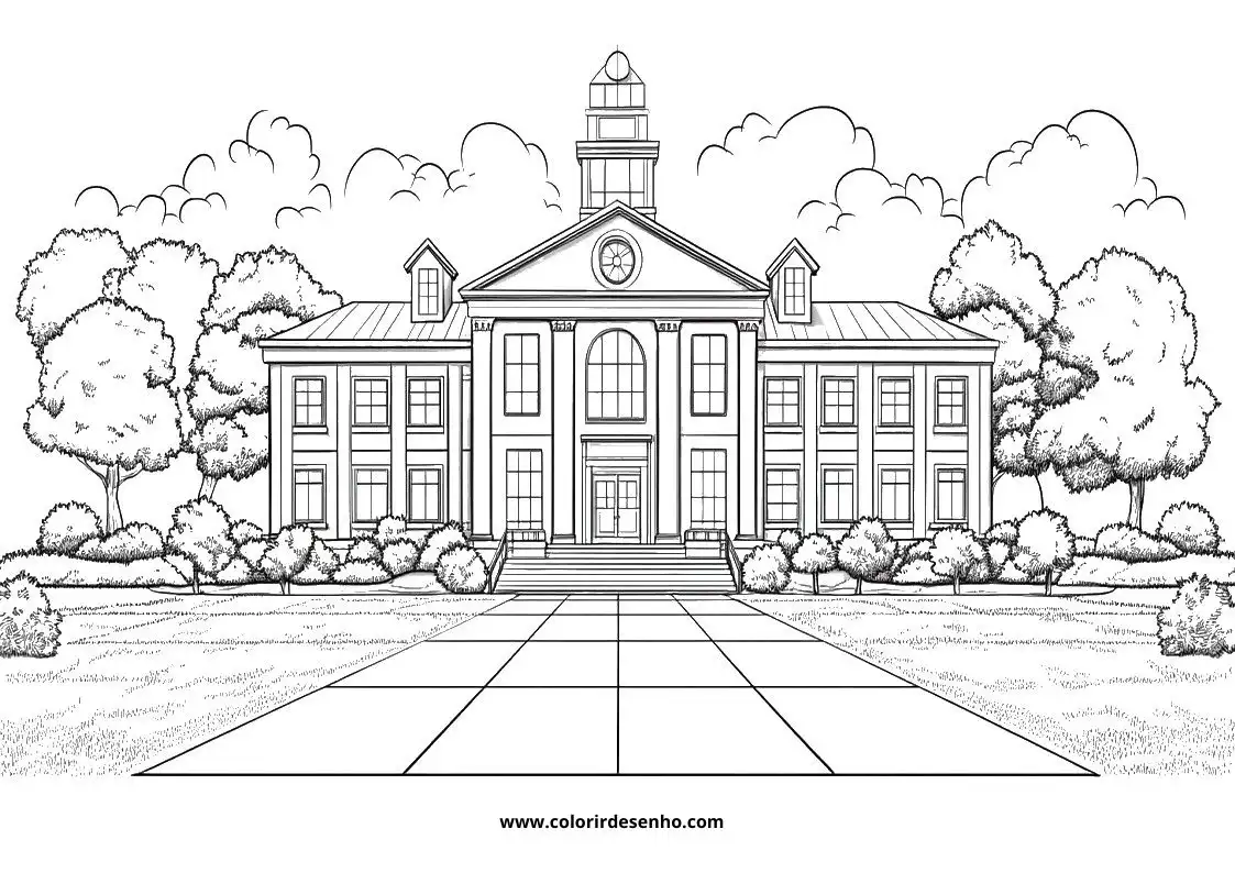 Printable School Coloring Pages 142