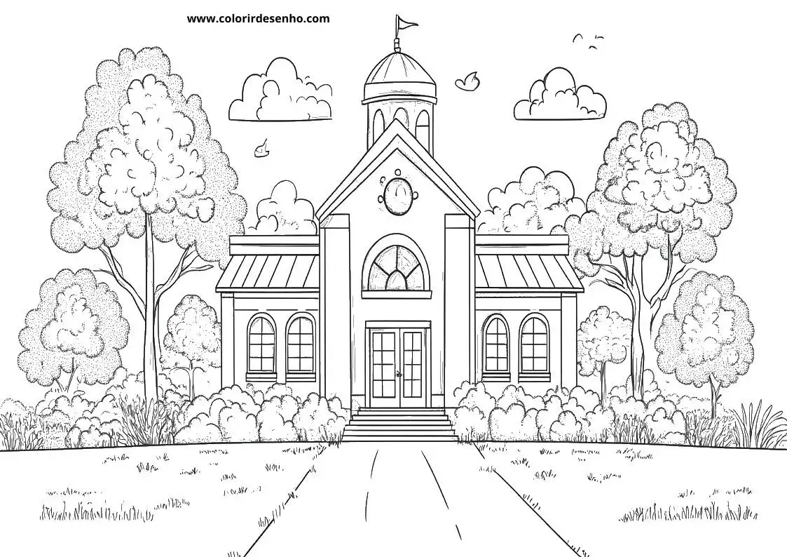 School Coloring Sheets 180