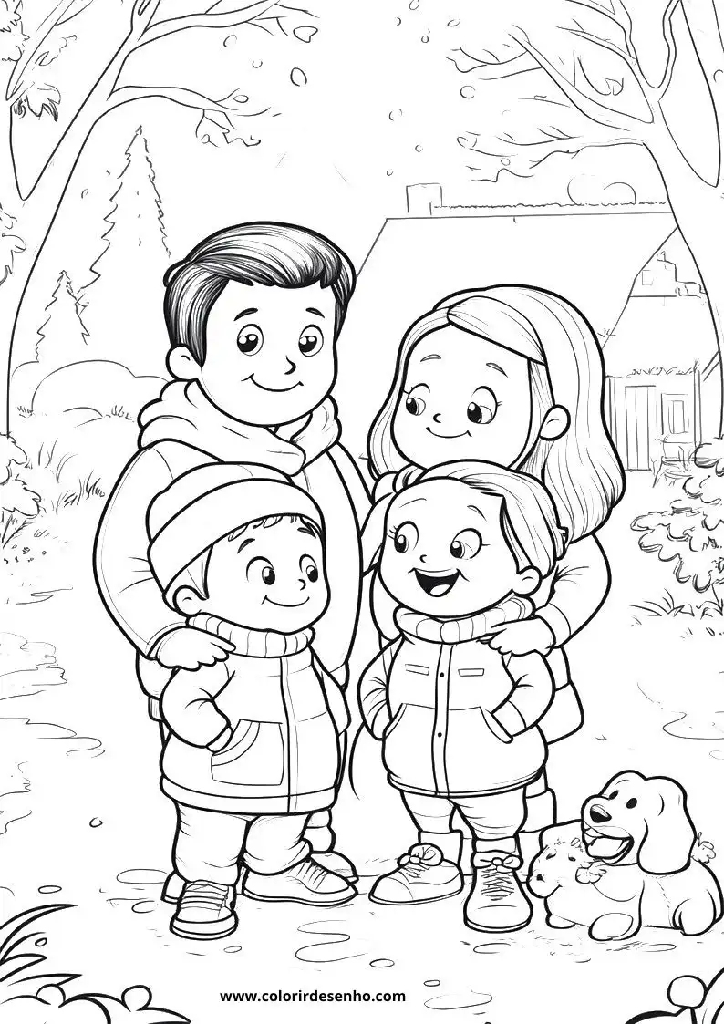 Family Coloring Pages 12