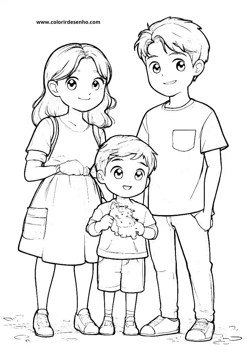 Family Coloring Pages 17