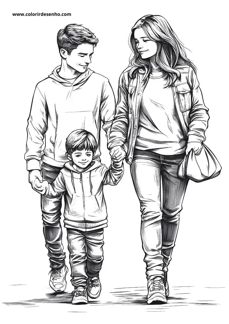 Family Coloring Pages 2