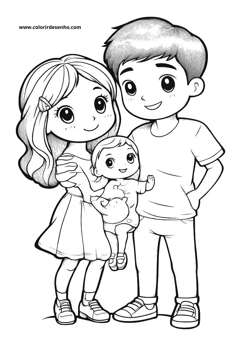 Family Coloring Pages 50