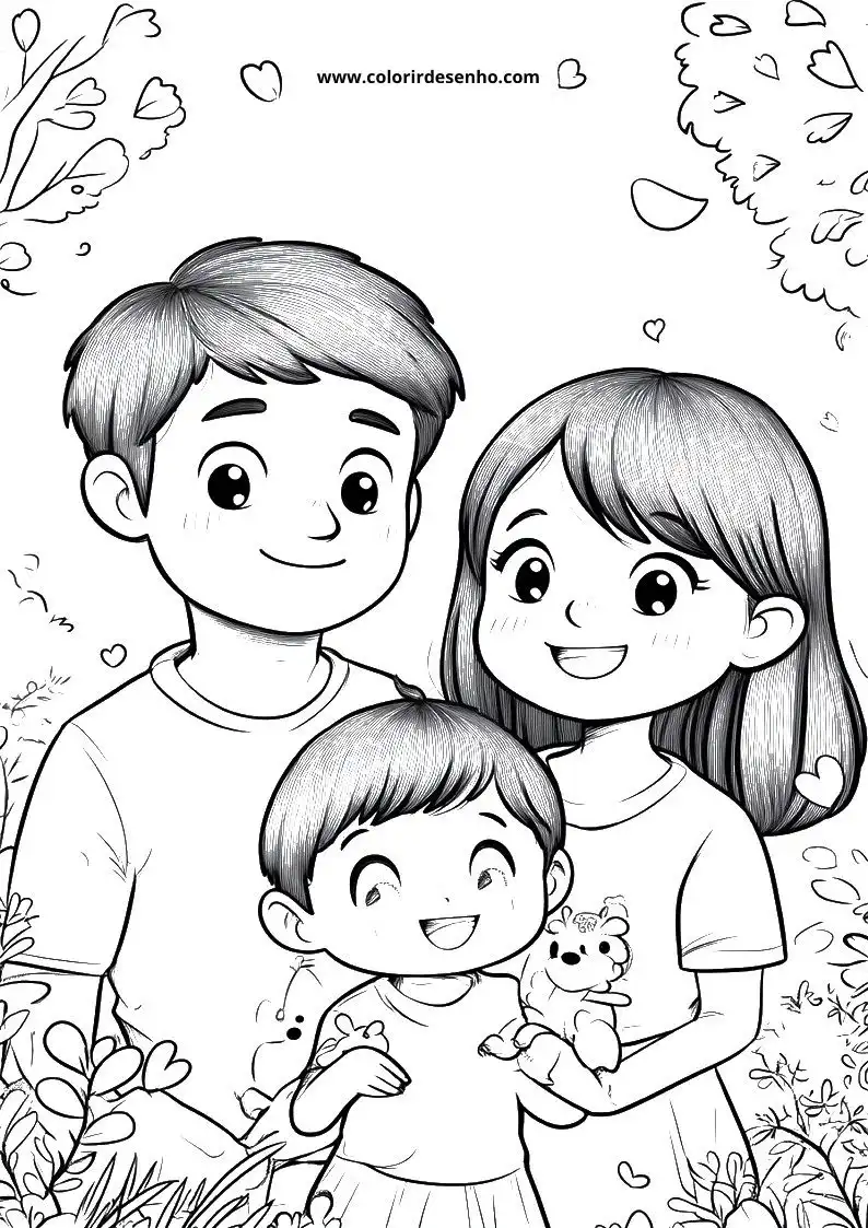 Family Coloring Pages 64