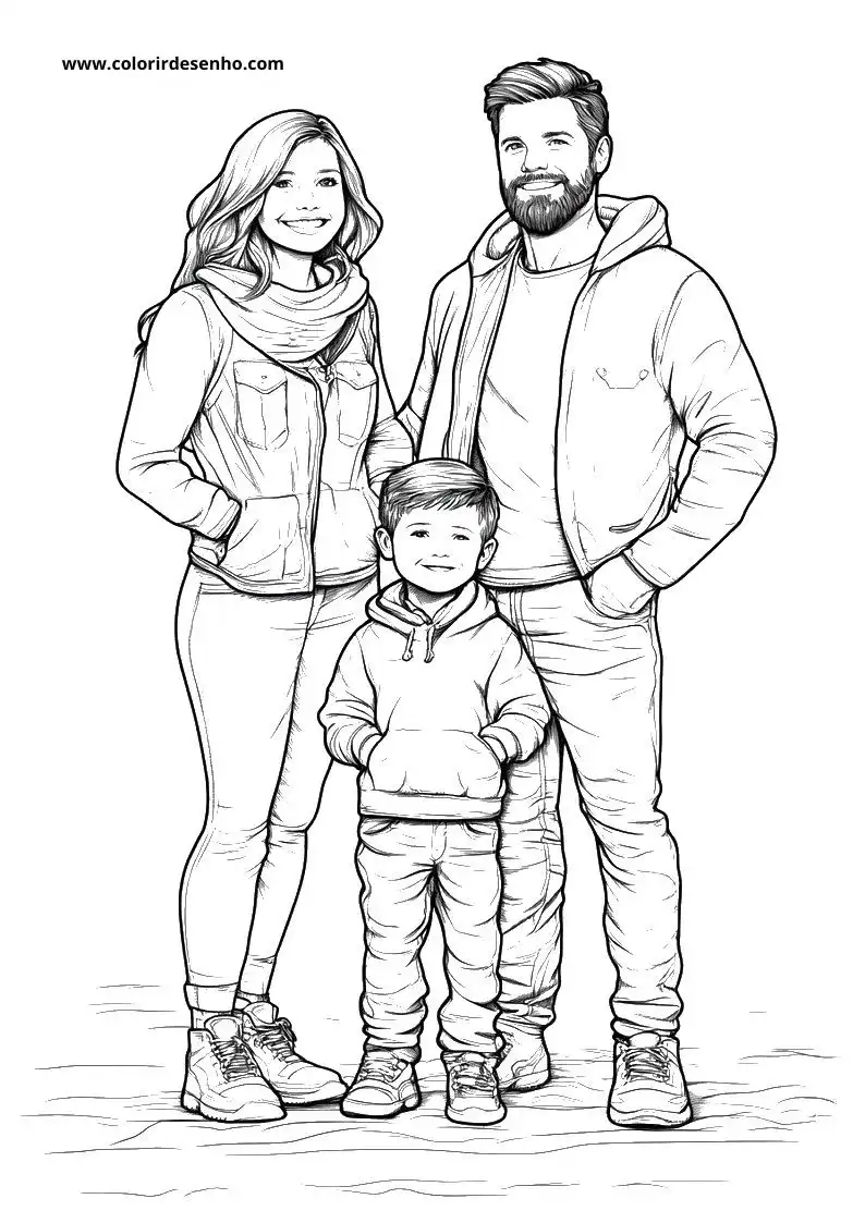 Family Coloring Pages 70