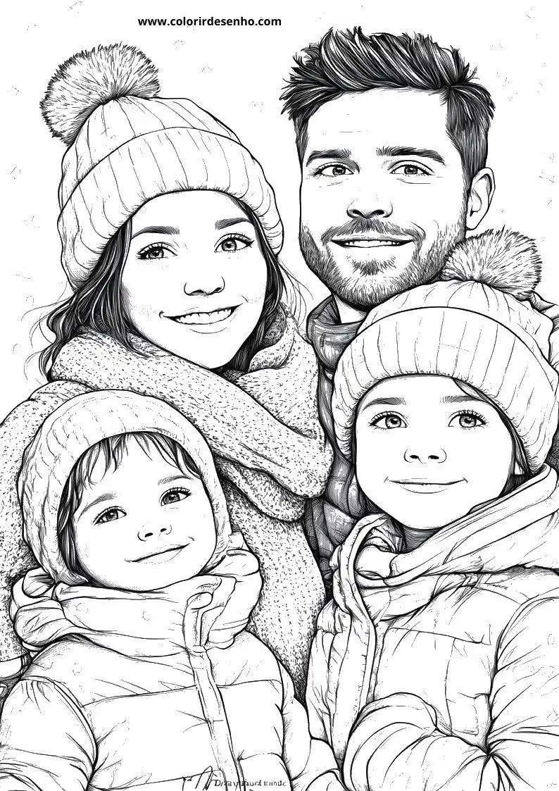 Family Coloring Pages 8