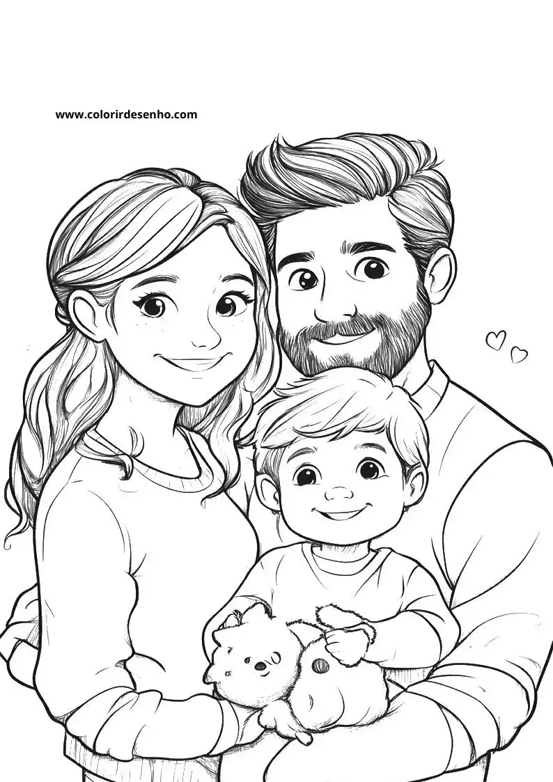 Printable Family Coloring Pages 103