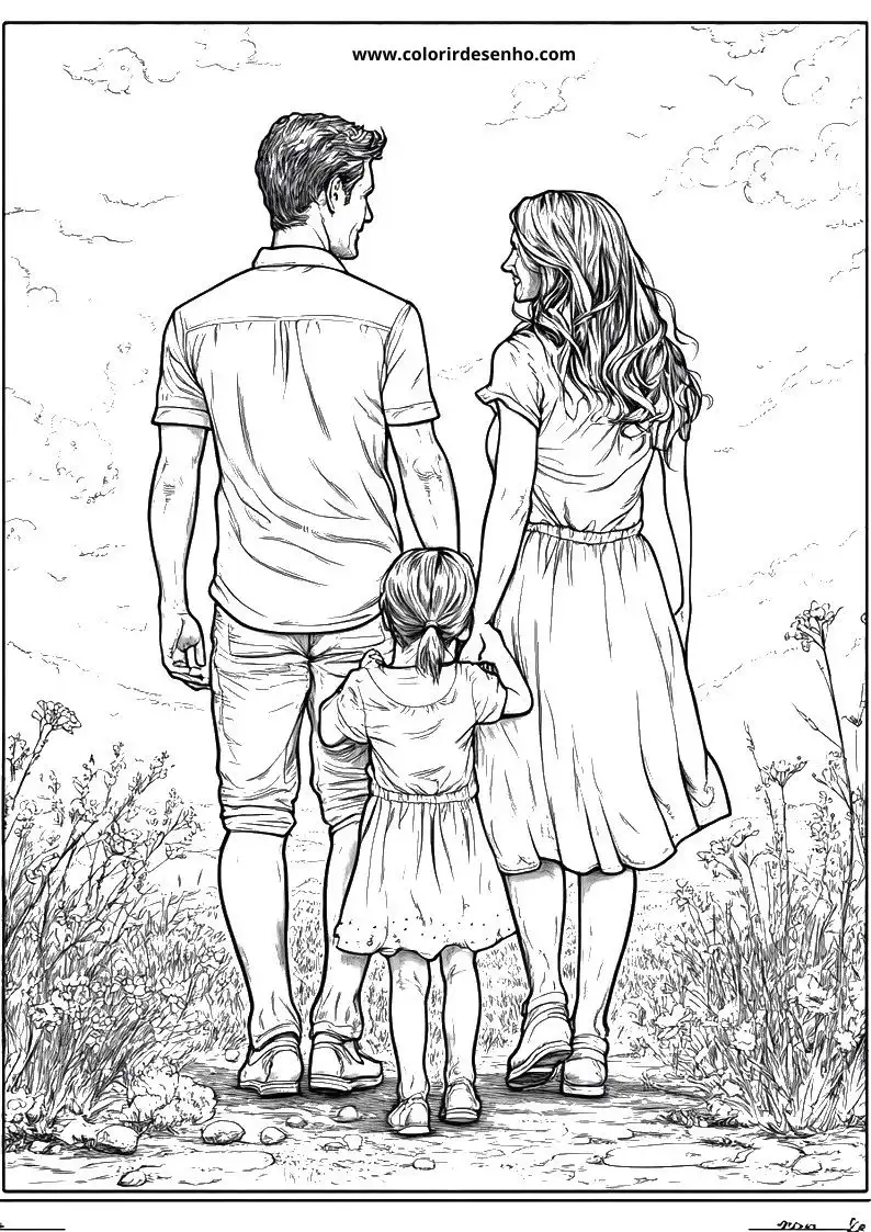 Printable Family Coloring Pages 104