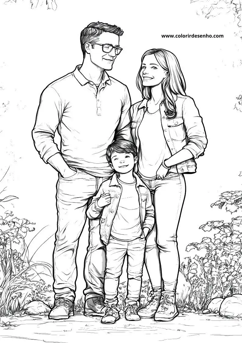 Printable Family Coloring Pages 106