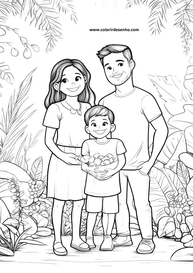 Printable Family Coloring Pages 110