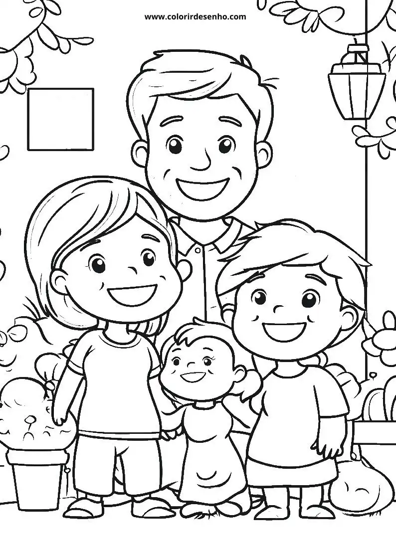 Printable Family Coloring Pages 122