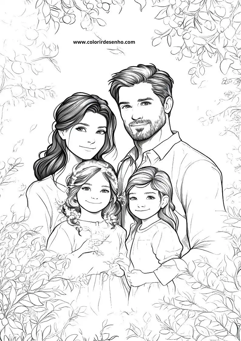 Printable Family Coloring Pages 127