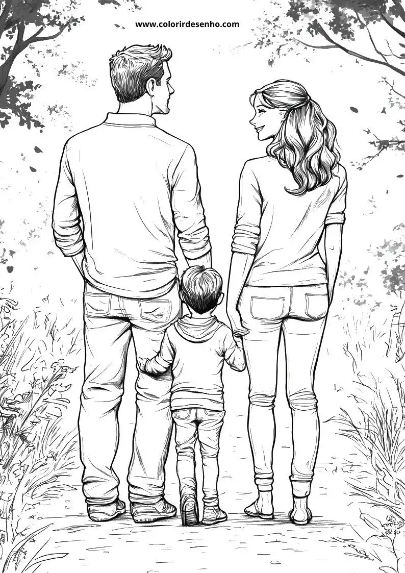 Printable Family Coloring Pages 132