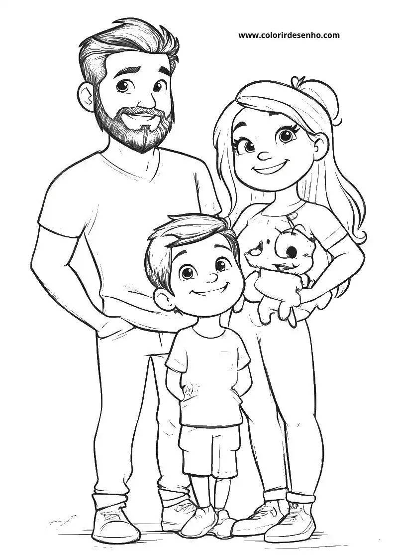 Printable Family Coloring Pages 77