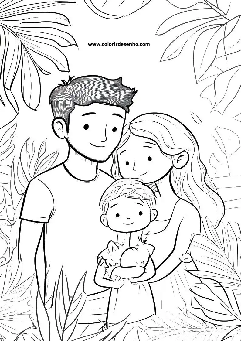 Printable Family Coloring Pages 85