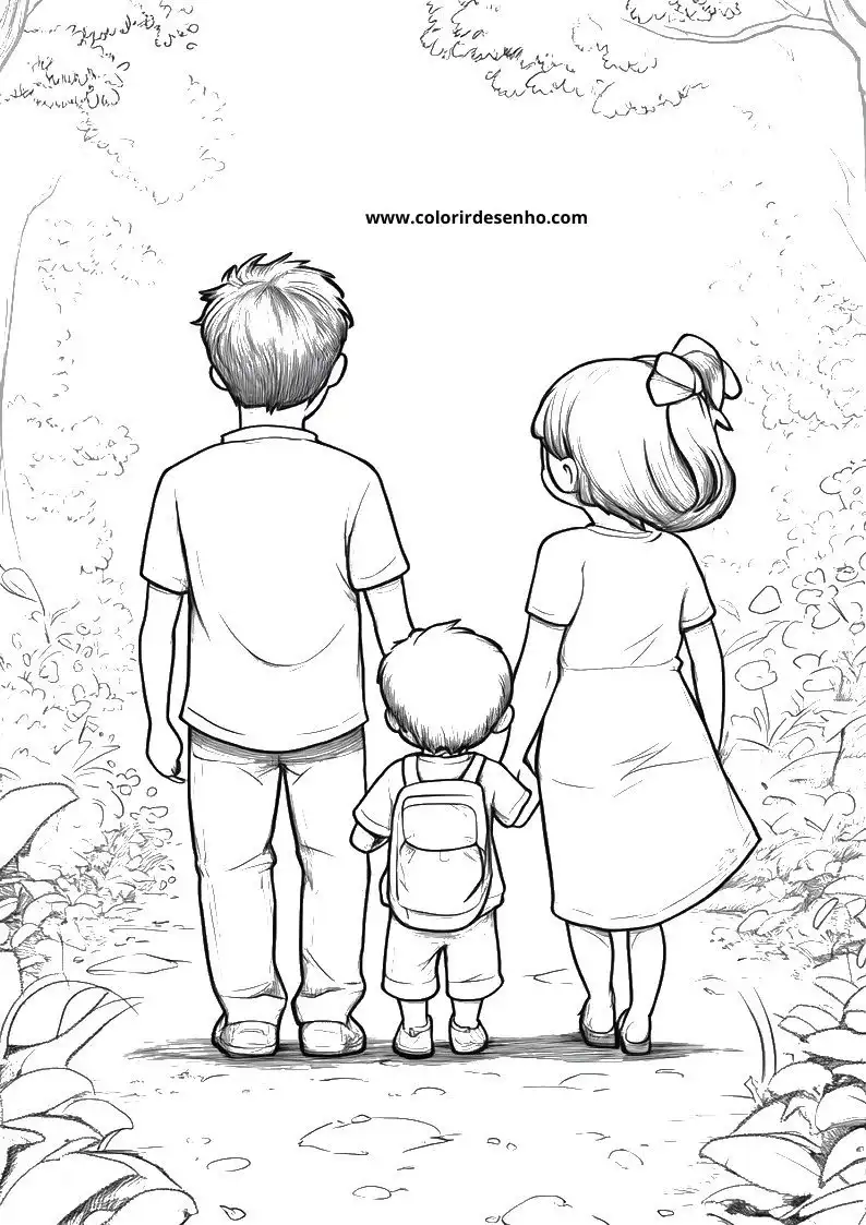 Printable Family Coloring Pages 96