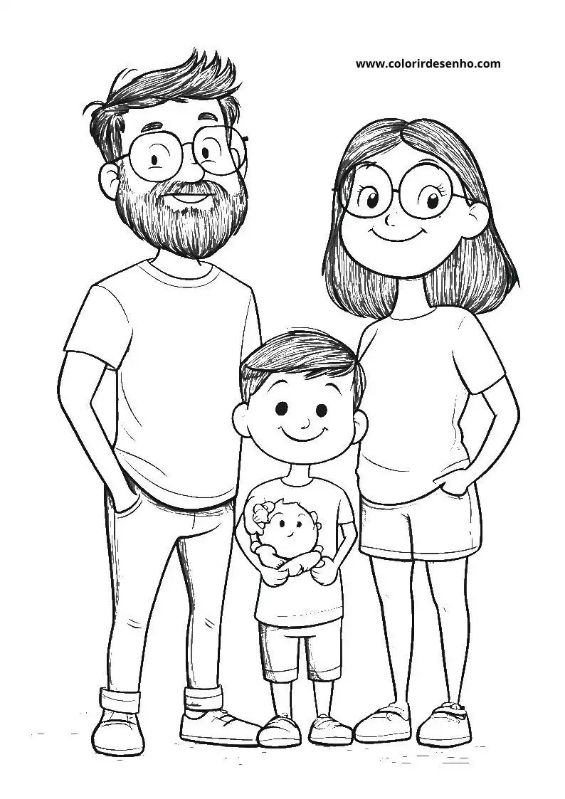 Family Coloring Sheets 143