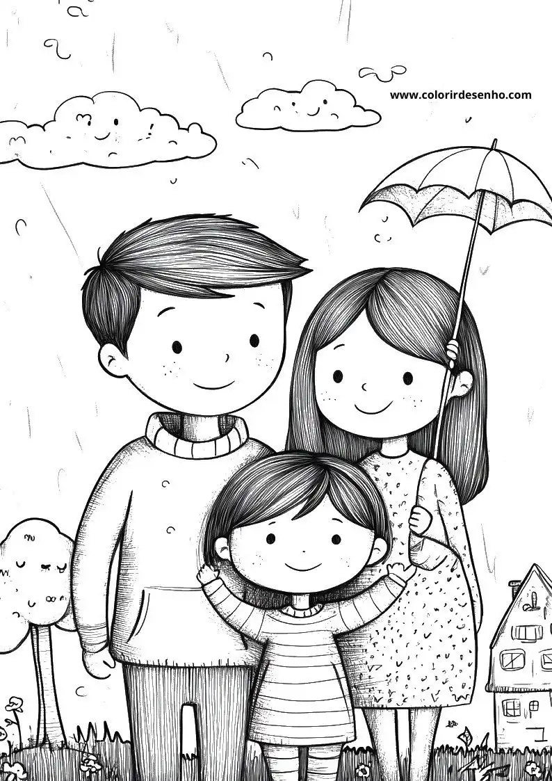 Family Coloring Sheets 158