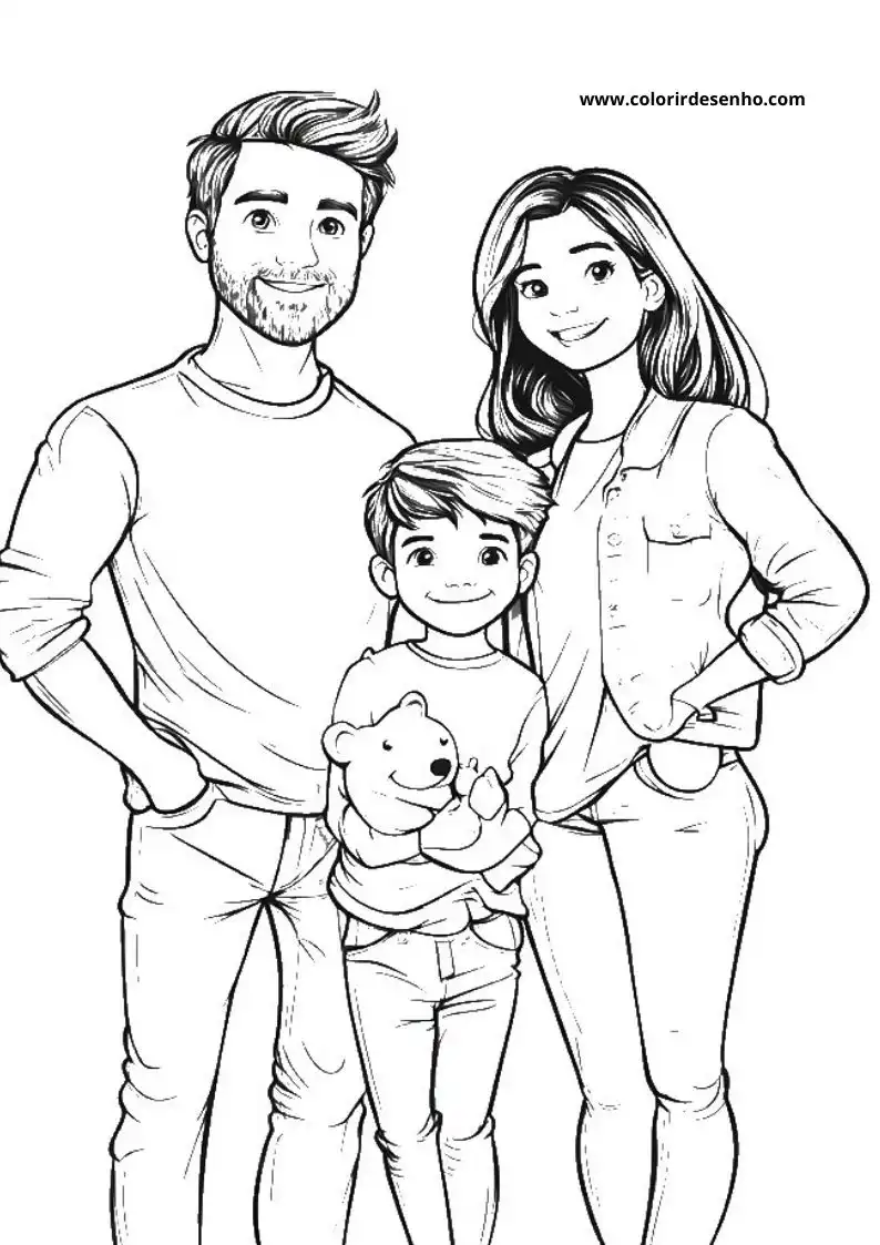 Family Coloring Sheets 168