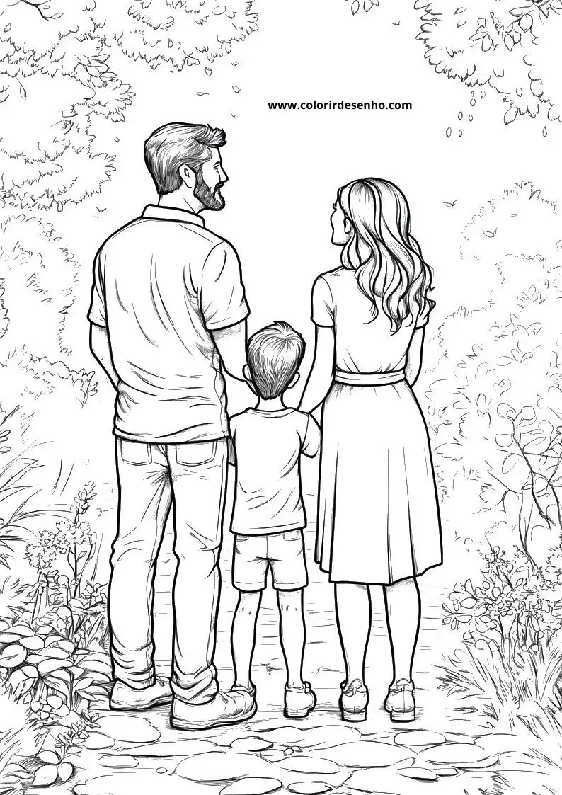 Family Coloring Sheets 171