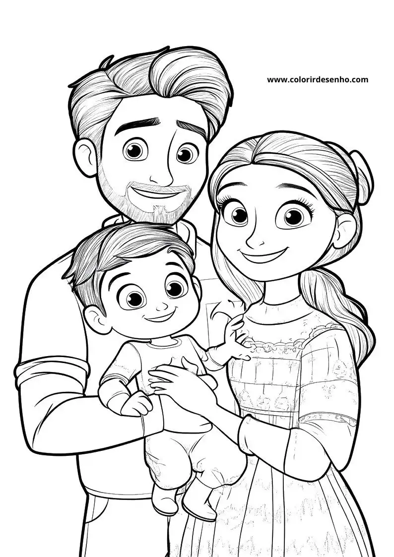 Family Coloring Sheets 173