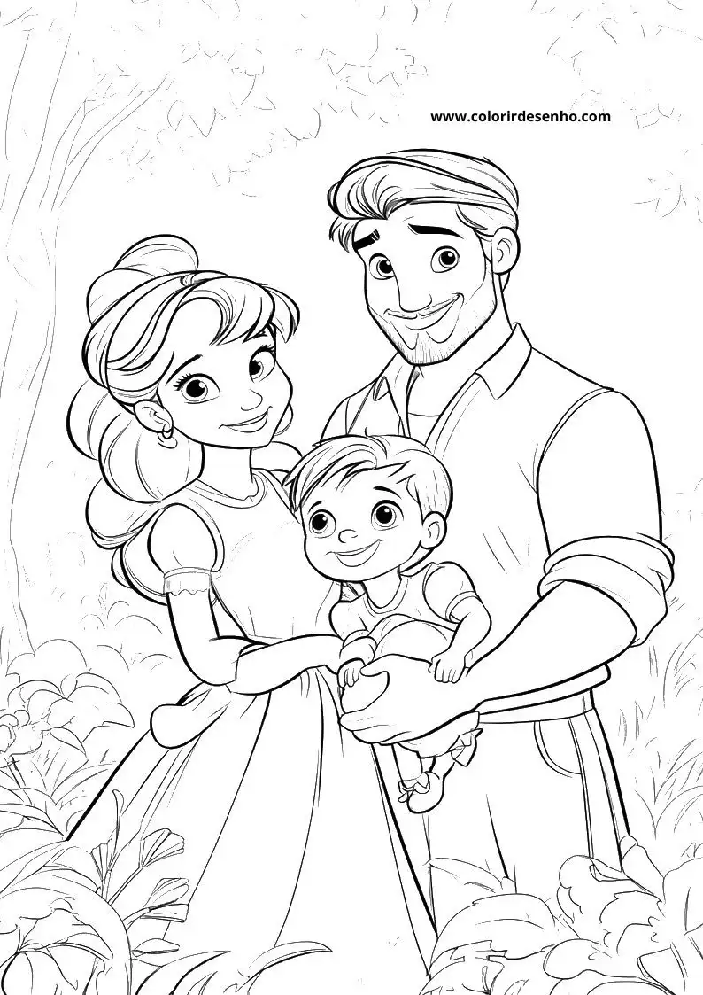 Family Coloring Sheets 176