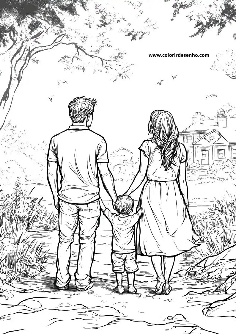 Family Coloring Sheets 184