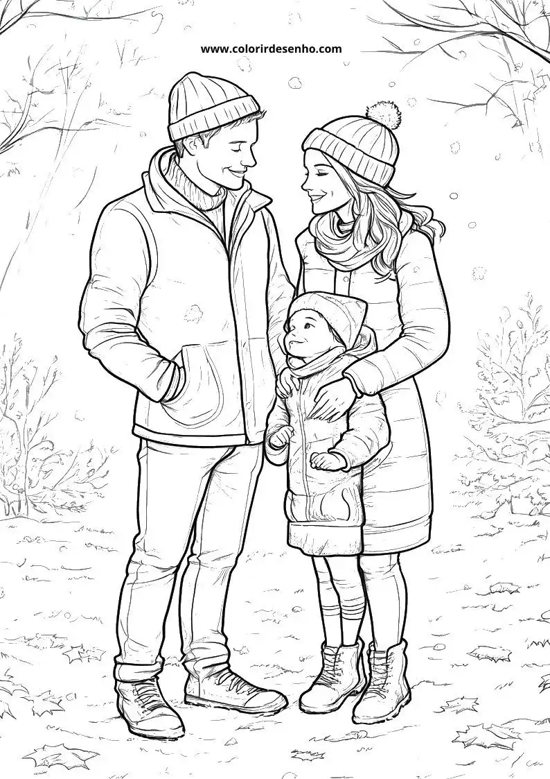 Family Coloring Sheets 186