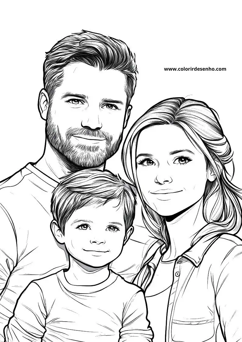 Family Coloring Sheets 189