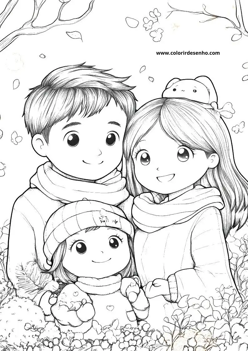 Family Coloring Sheets 199