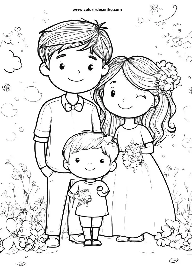 Family Coloring Sheets 200