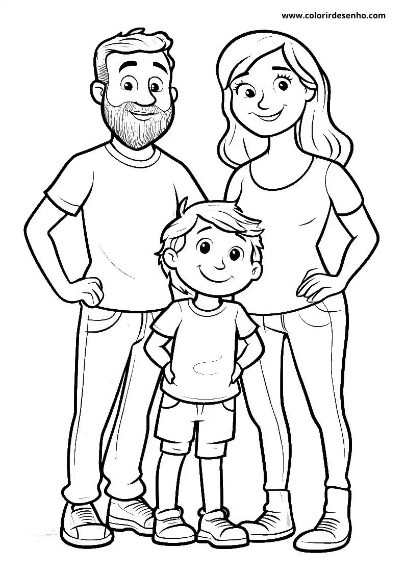 Family Coloring Sheets 203