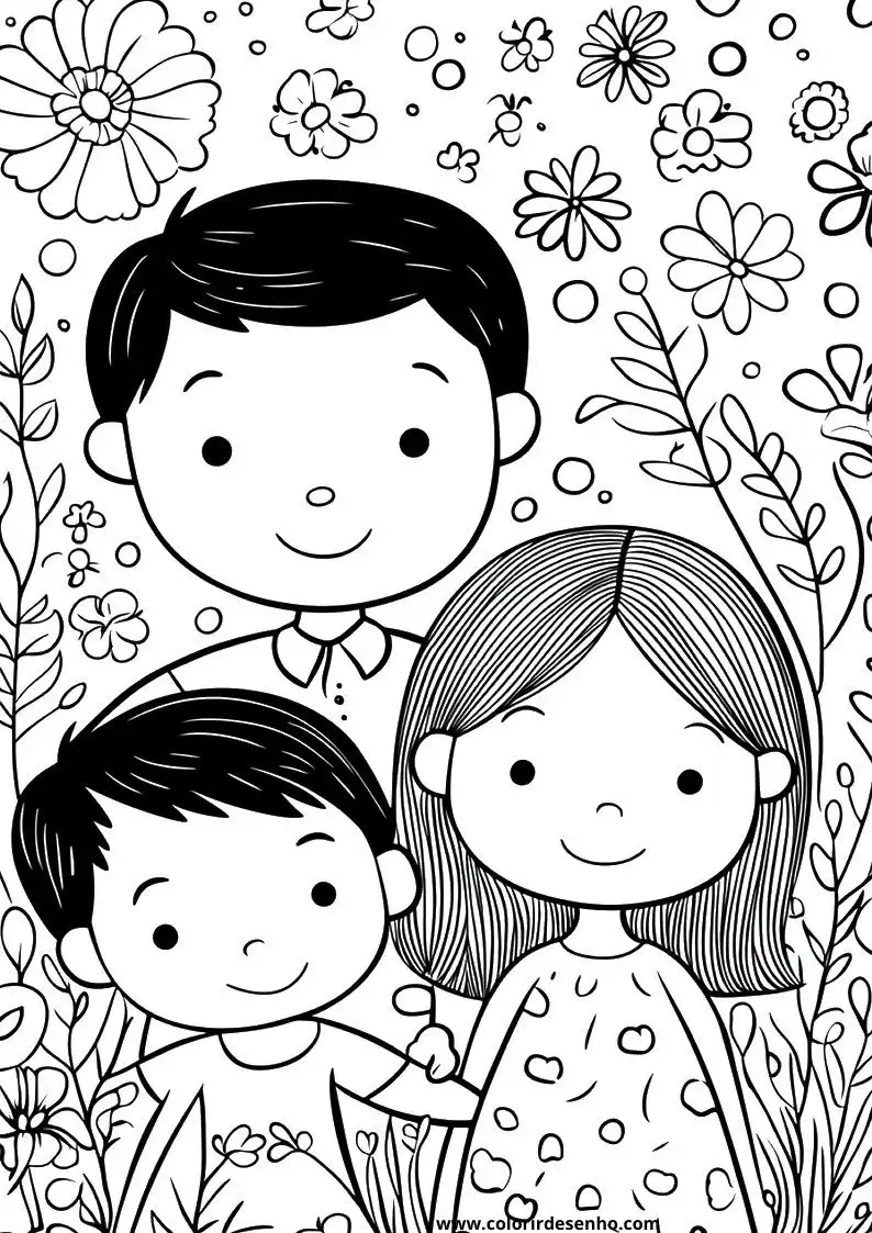 Family Coloring Sheets 208